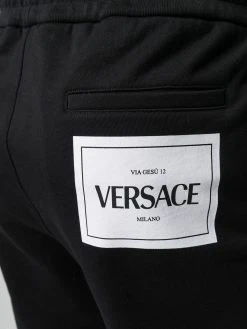 Prix d’Amis Versace Pantalon de jogging à patch logo pantalons de survêtement homme 13 Versace pantalon de jogging à patch logo