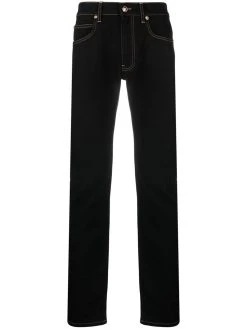 Versace jean droit à taille mi-haute