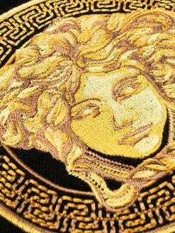 Versace jean droit à taille mi-haute