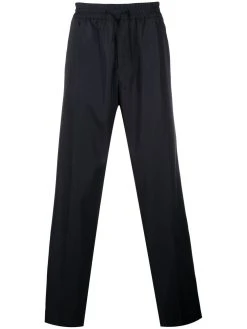 Versace pantalon de jogging à logo brodé