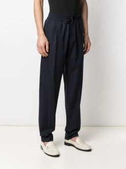 Versace pantalon de jogging à logo brodé