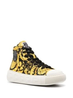 Versace baskets montantes à imprimé Greca Barocco