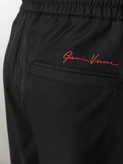 Versace pantalon de jogging à logo brodé