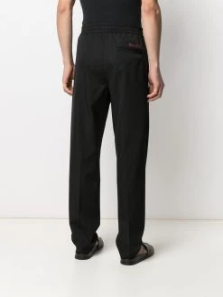 Versace pantalon de jogging à logo brodé