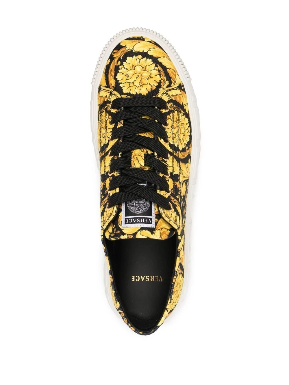 Versace Baskets à imprimé Greca Barocco Prix Sacrifiés baskets basses homme 6 Versace baskets à imprimé Greca Barocco