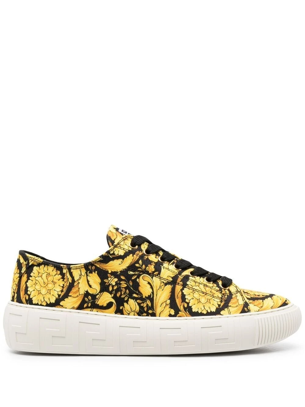Versace Baskets à imprimé Greca Barocco Prix Sacrifiés baskets basses homme 3 Versace baskets à imprimé Greca Barocco