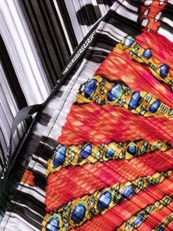 Versace pantalon évasé à imprimé graphique