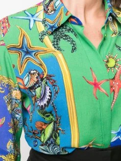 Versace chemise à imprimé animalier