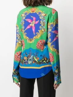 Versace chemise à imprimé animalier