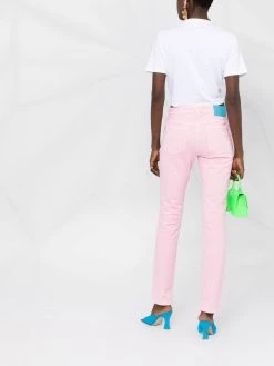 Versace jean slim à taille mi-haute