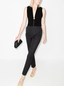 Versace Haut crop à fermeture zippée Prix Exclusifs débardeurs femme 11 Versace haut crop à fermeture zippée