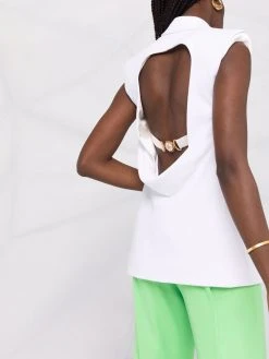 Meilleur Prix Garanti Versace Blazer à simple boutonnage blazers femme 12 Versace blazer à simple boutonnage