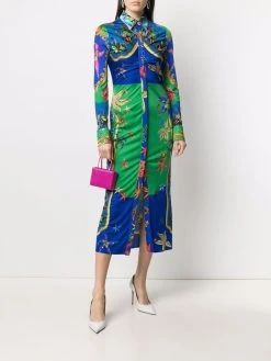 Versace robe à imprimé Trésor De La Mer
