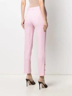Versace pantalon skinny à boutons décoratifs