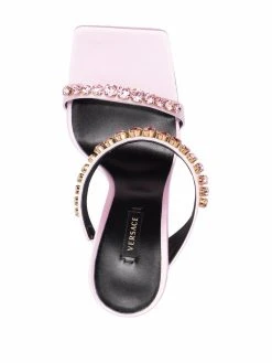 Versace sandales à bout carré