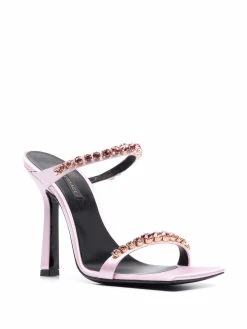 Versace sandales à bout carré