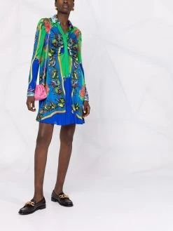 Versace robe-chemise à imprimé Trésor De La Mer