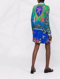 Versace robe-chemise à imprimé Trésor De La Mer