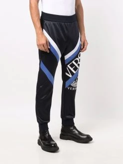 Versace pantalon de jogging à logo imprimé