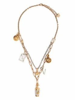 Versace collier multi-rangs à breloques