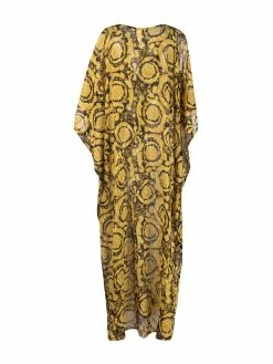 Versace caftan en soie à imprimé baroque