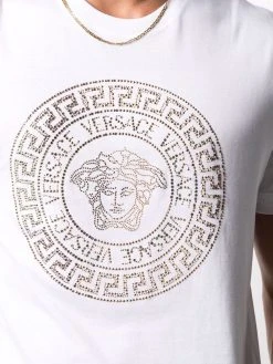 Versace t-shirt Medusa à ornements de cristal