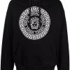 Versace hoodie Medusa ample à logo imprimé