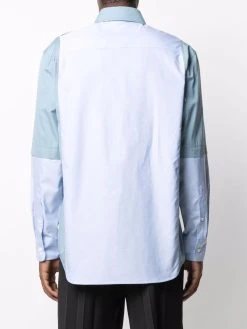 Versace chemise en popeline à design patchwork
