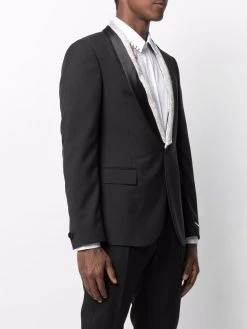 Versace veste de smoking à ornements de cristal