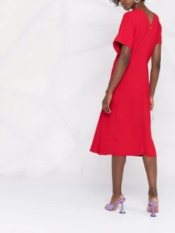 Versace jupe mi-longue drapée à design asymétrique