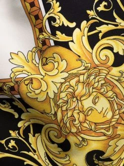 Versace robe mi-longue à imprimé Barocco