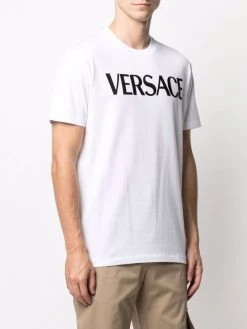 Versace t-shirt à logo brodé