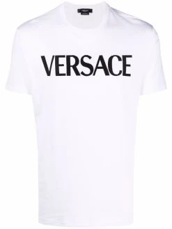 Versace t-shirt à logo brodé