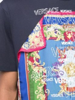 Versace t-shirt à détail d'écharpe
