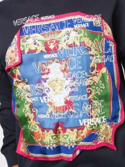 Versace sweat à détail de foulard