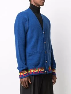 Versace cardigan à détail Greca Signature