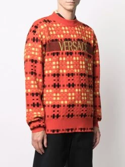 Vendre-Réclame Versace Pull à motif tartan pulls homme 9 Versace pull à motif tartan