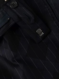 Versace pantalon à fines rayures