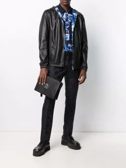 Versace pantalon à fines rayures