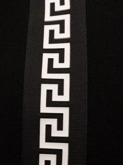 Versace robe-pull à empiècements contrastants