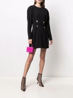 Versace robe courte à ornements en cristal