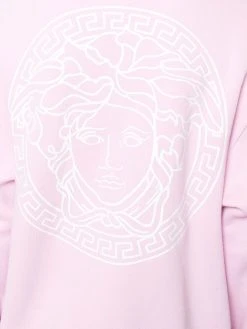 Versace hoodie zippé à logo imprimé