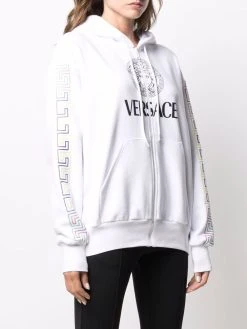 Versace hoodie à logo imprimé
