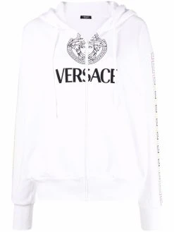 Versace hoodie à logo imprimé
