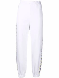 Versace pantalon de jogging à bandes Greca
