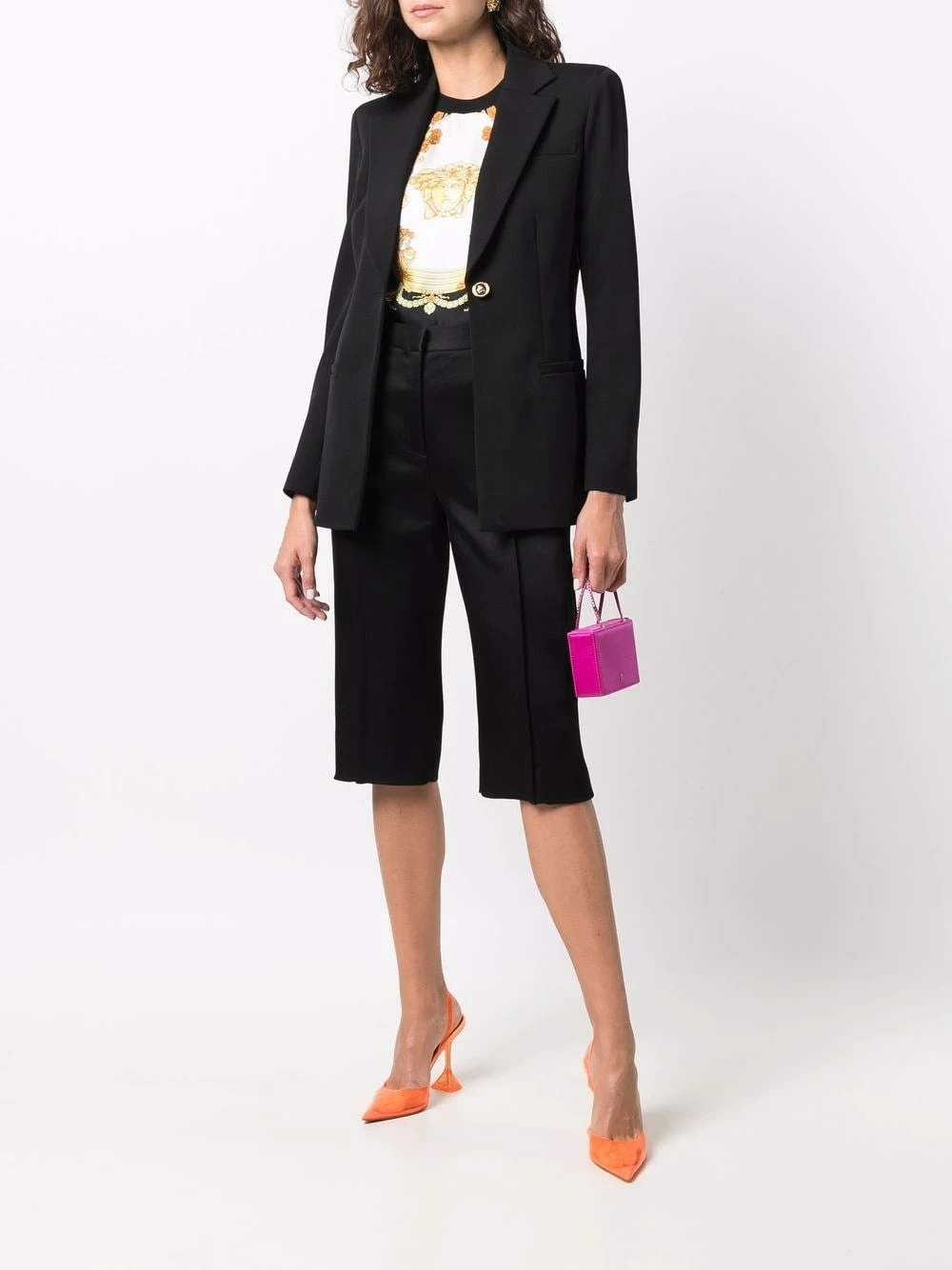 Versace Prix Équitable Blazer à simple boutonnage blazers femme 4 Versace blazer à simple boutonnage