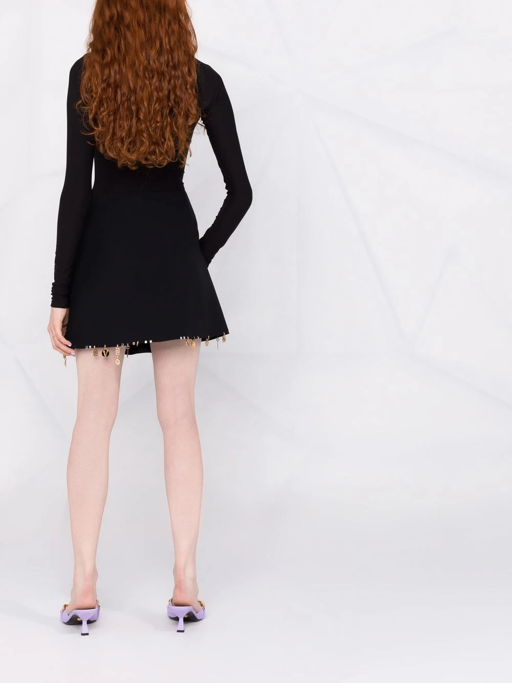 Versace Minijupe trapèze à breloques Faible Prix jupes trapèze femme 8 Versace minijupe trapèze à breloques