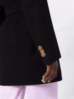 Versace manteau à boutonnière croisée