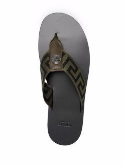 Versace tongs à motif Greca