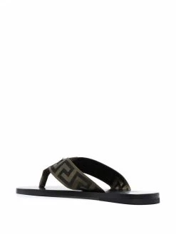 Versace tongs à motif Greca